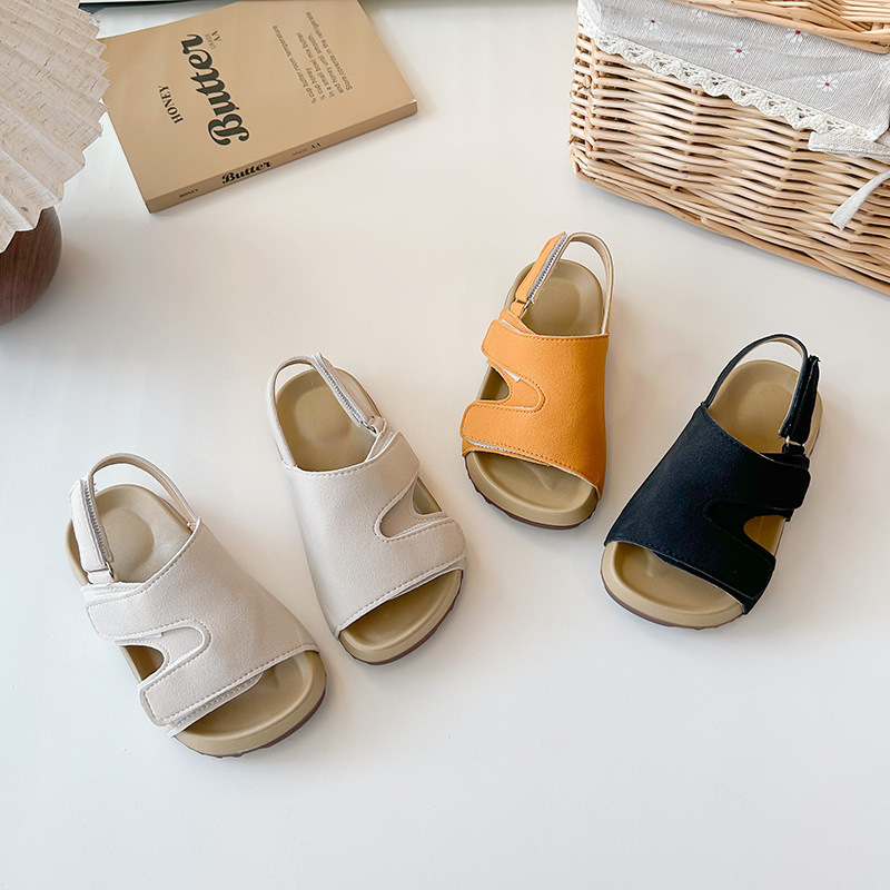 Children's Fashion Retro Soft-Soled Sandals 2025 Autumn and Summer New Baby Soft-Soled Casual Versatile Beach Shoes