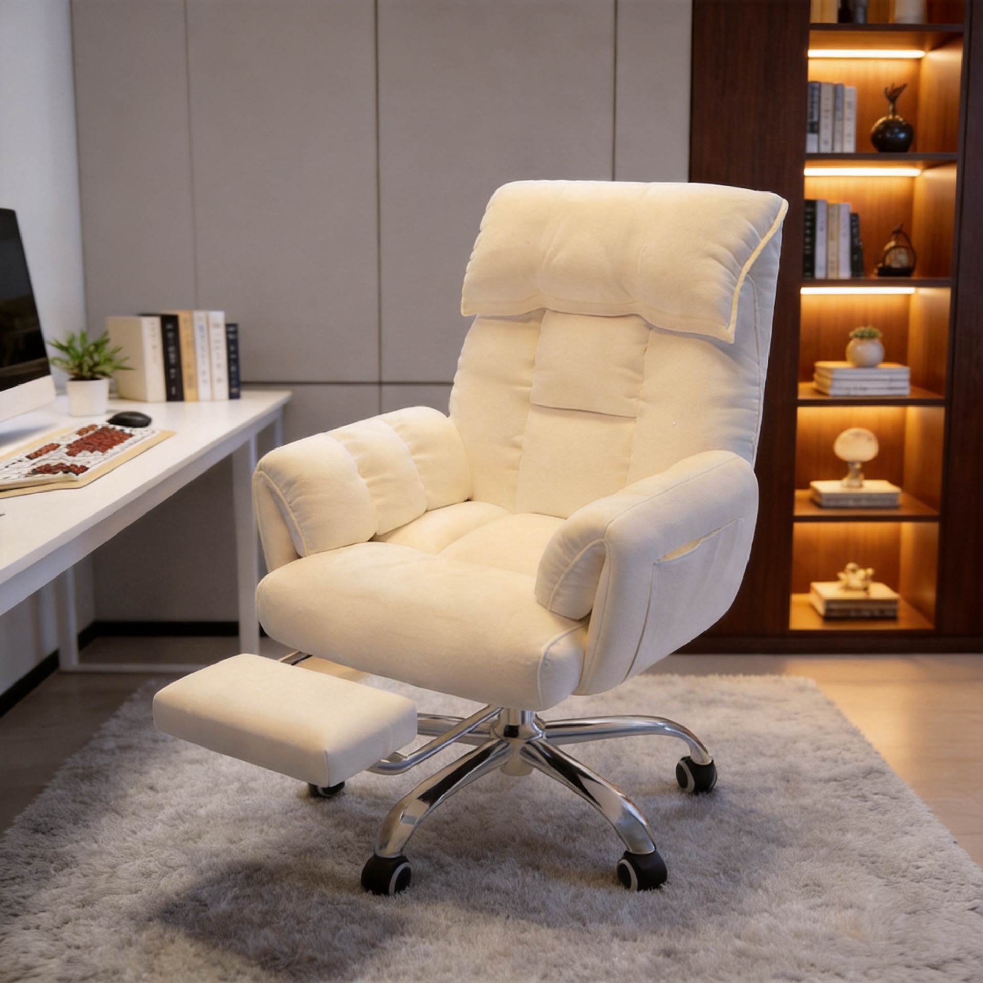 Computer Chair, Gaming Chair, Home Comfortable Chair for Long Sitting, Dormitory Chair, Office Chair with Backrest, Lazy Sofa, Executive Chair, Computer Chair