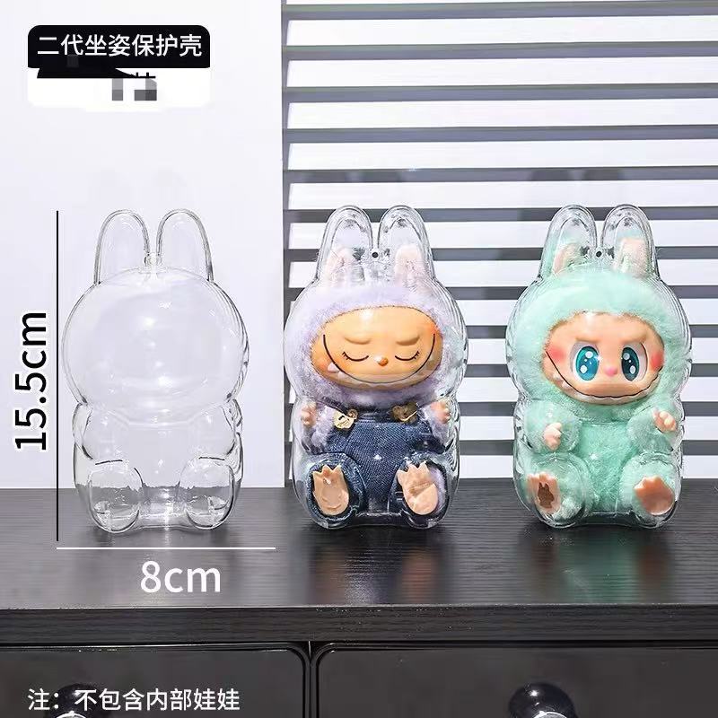 labubu3.0 保護ケース 高透明カバー labubu 高品質保護ケースカバー 防塵ケース ベビー服アクセサリー