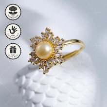 MYSOYA 7-8mm��ɫ��ˮ�����_�ڽ�ָ��ɫѩ��C403