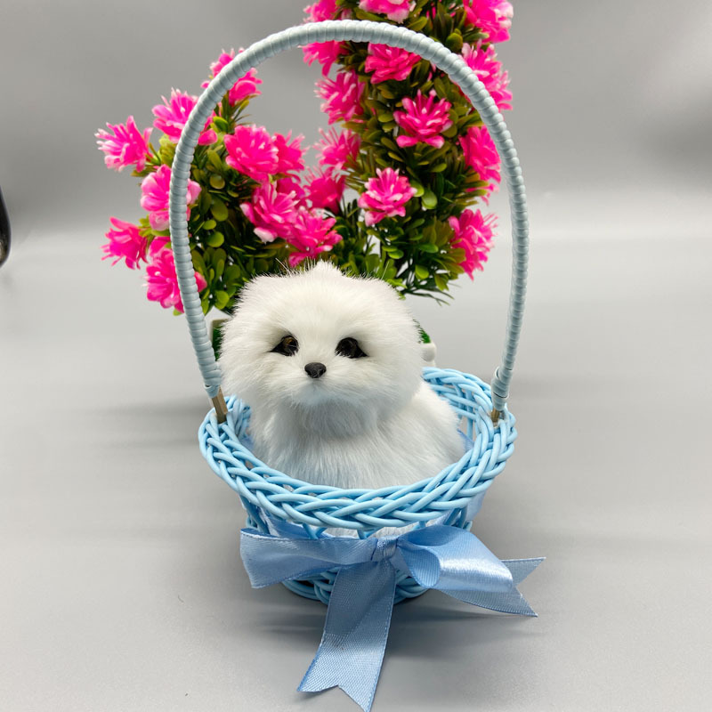 하늘색 큰 바구니