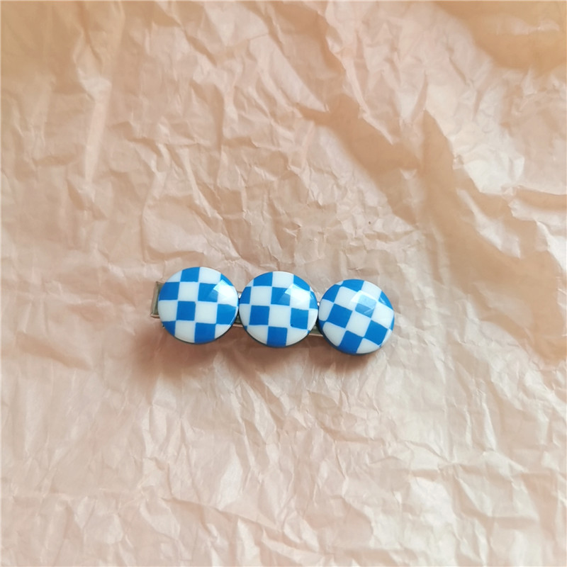 Wholesale Jewelry Plaid Acetate Hairpin Nihaojewelry display picture 9