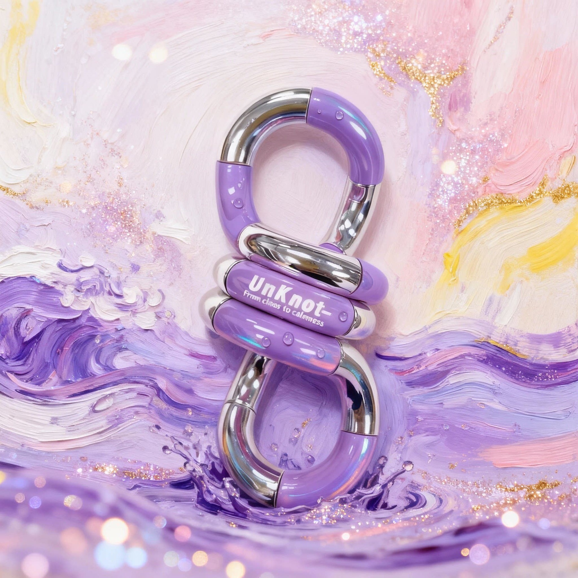 Unknot oficial genuino Twist Le Tang el mismo tipo de juguete de artefactos descomprimidos tango sensible a la temperatura decoloración pellizco pellizco pellizco 6