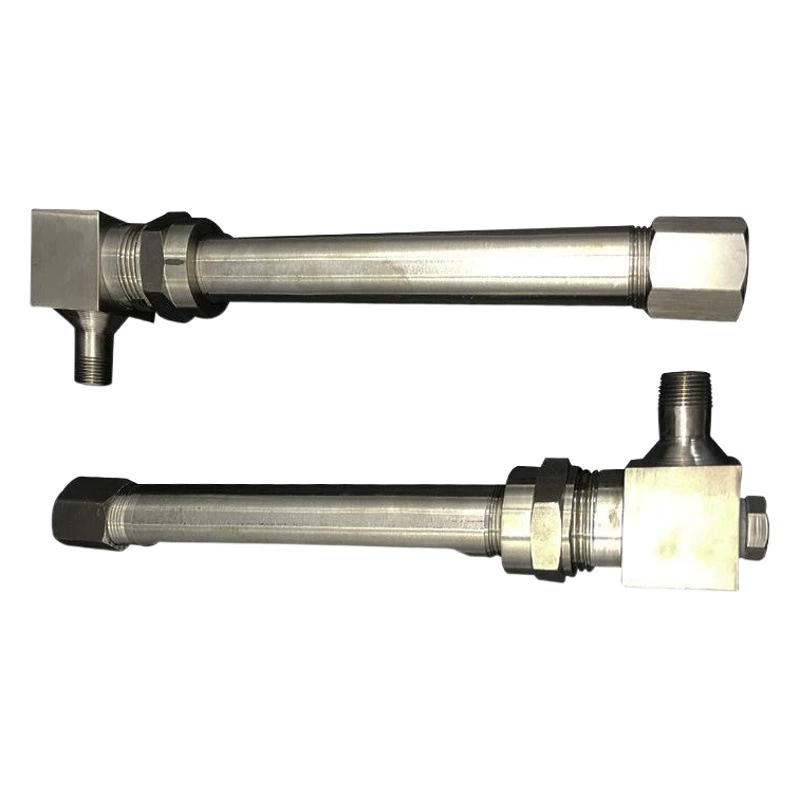 Производитель поставляет небольшой наружный резьбовой уровнемер с прямоугольным соединением стеклянной трубки водяной уровень измеритель боковой установки