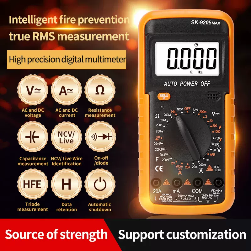源头工厂现货万用表数字高精度9205PRO防烧万能表数显9205MAX跨境