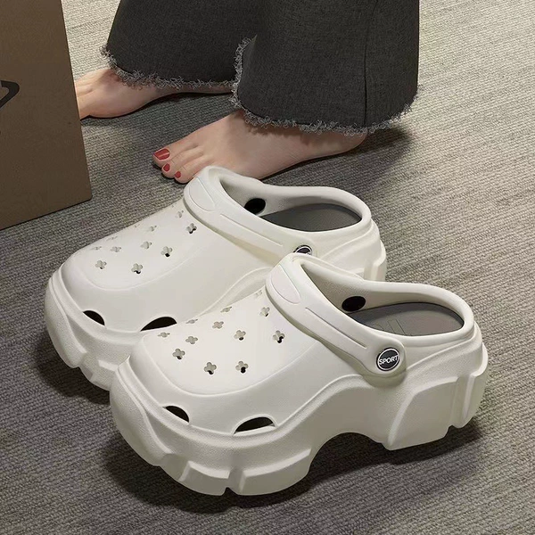 White 188 Croc Shoes [Nude Shoes]
