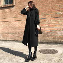 加内里加棉加厚赫本风毛呢外套女2025新款爆韩版中长款呢子大衣女