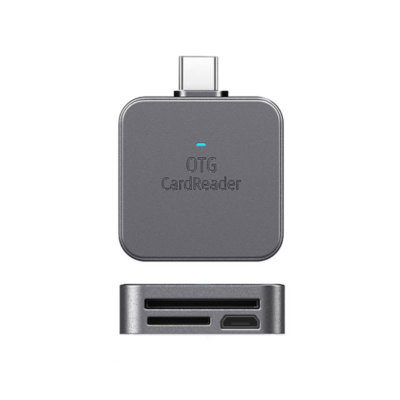 Aplicable al iPhone 2-en-1 Multi-función lector de tarjetas micro teléfono móvil tipo-c tableta SD/TF lector de tarjetas