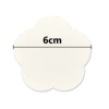 10 white boards (flower shape diameter 6cm*thickness 1cm and pressure 0.1cm)