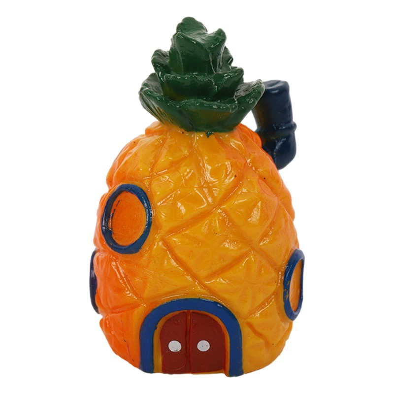 Аквариум ландшафтная аквариум украшения ПВХ мультфильм мини ананасовый дом краб ресторан осьминога