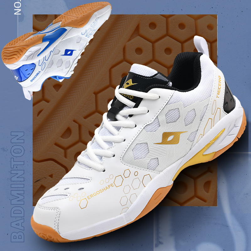 Nuevos zapatos de tenis de mesa transfronterizos zapatos deportivos de malla de moda zapatos de bádminton antideslizantes de suela gruesa zapatos de entrenamiento de tenis