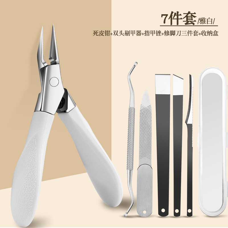 Transfronteriza spot al por mayor tijeras de piel muerta de silicona acero inoxidable manija tijeras de corte de color alicas herramientas de recorte