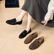 8988-9 复古学院风百搭平底小皮鞋女秋季新款英伦风乐福鞋单鞋