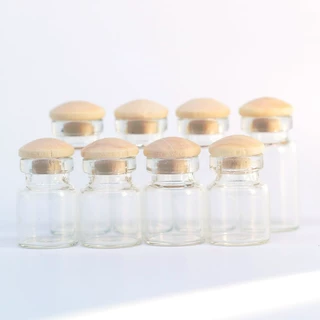 Dollhouse微缩食玩玻璃罐子 迷你模型1:12分娃娃屋储物罐摆件玩具