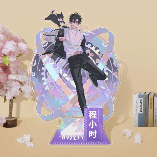 Time Agent Peripheral Acrylic Standing Signs High-looking and Exquisite 10cm Desktop Ornaments Qiao Ling Lu Guang Cheng Hours