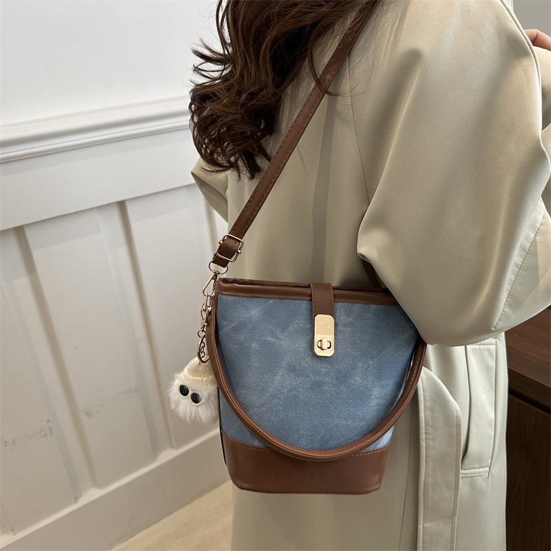 Otoño y invierno Meirad bolsos de mano para mujeres 2024 invierno nuevo estilo nuevo estilo de moda retro bolsos de balde bolsos de mochila para mujeres