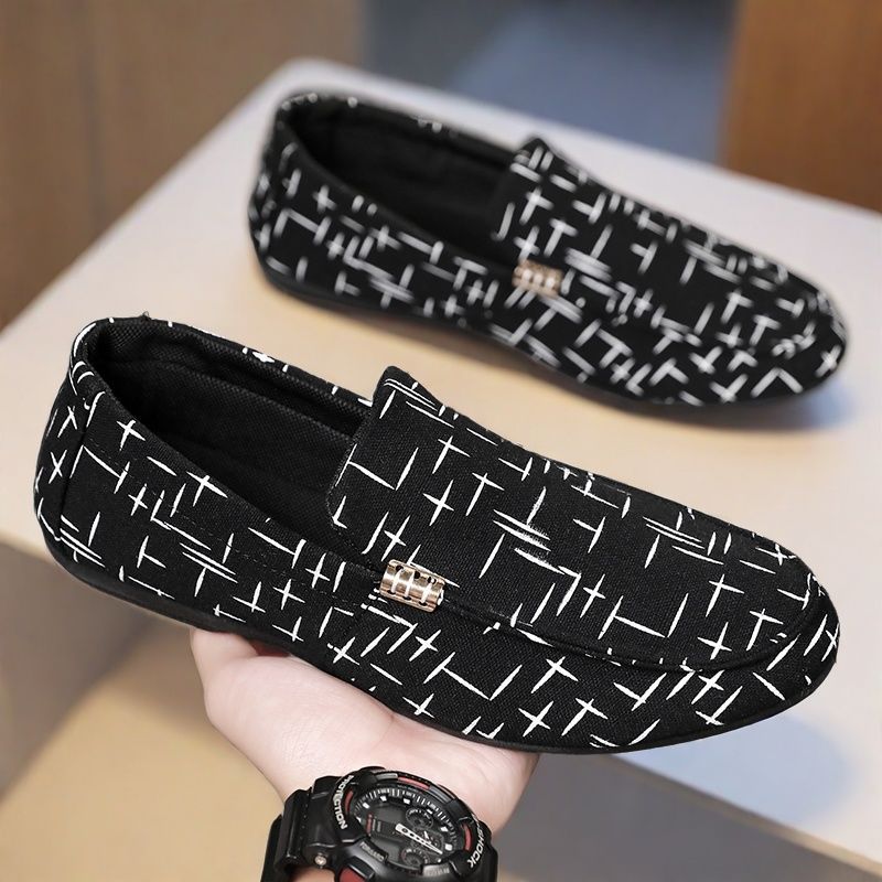 Zapatos para hombres, moda coreana, personalidad en línea, zapatos perezosos, zapatos británicos, zapatos casuales para hombres.