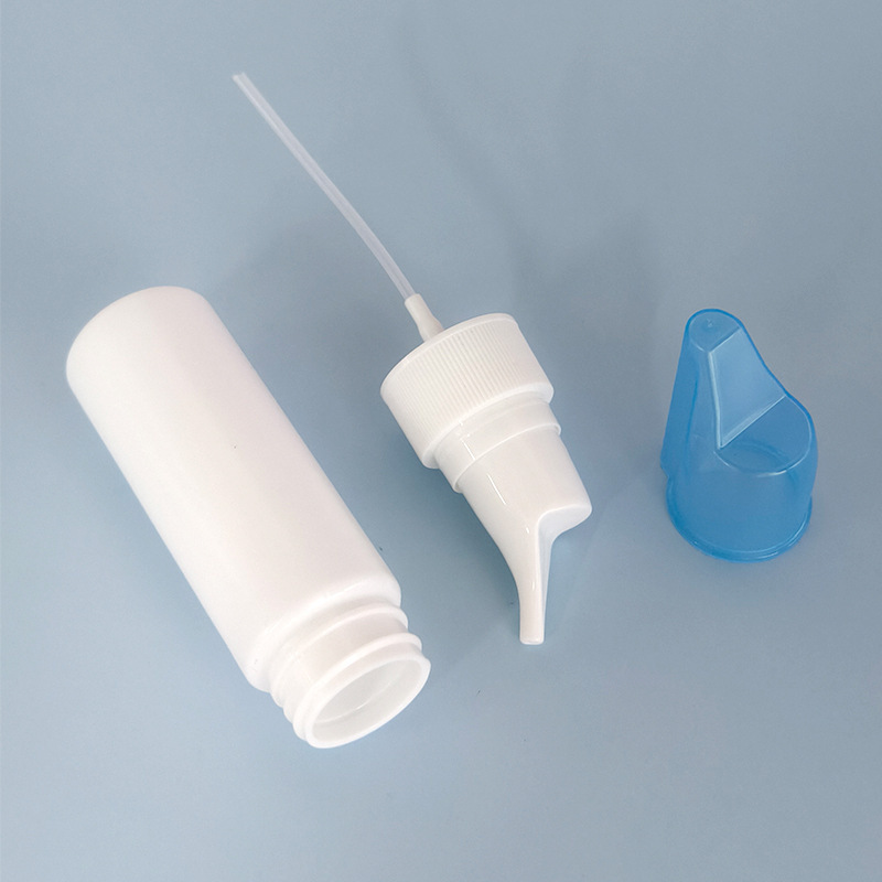 70ml Nasal Rinse Device with Pointed Nozzle, Nasal Spray Bottle, Plastic Dispensing Bottle, Saline Oral Spray Bottle
