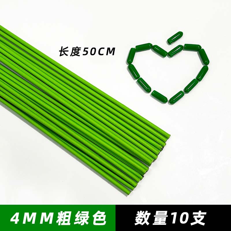 4mm de espessura verde 50cm de comprimento 10 peças
