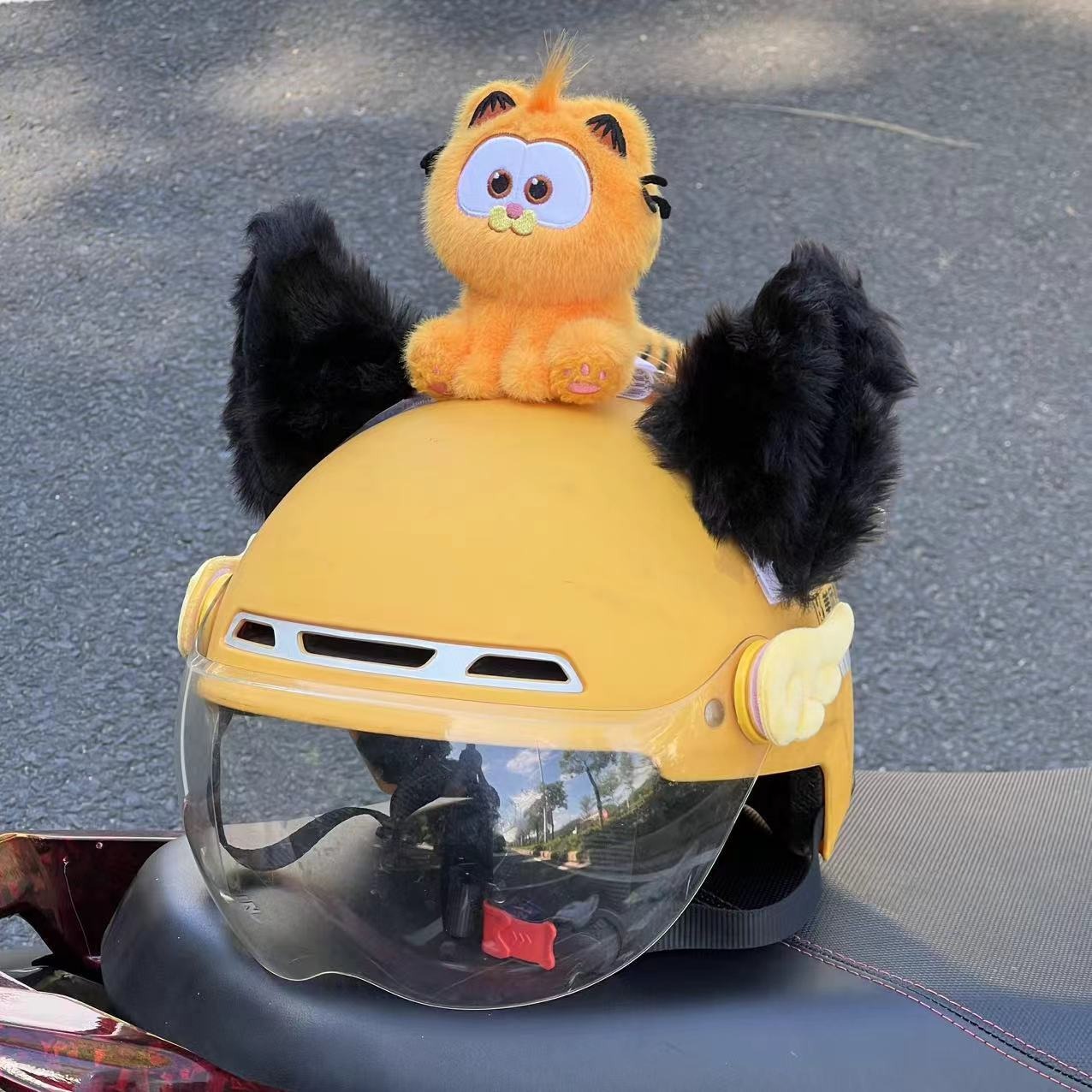Diàndòngchē – Auto Parts and Accessories Motorcycle Electric Car Helmet - garfield-sitting-without-ears