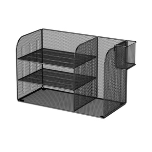 Desktop Storage Rack Desk Bookend File Rack Multi-Layer File Storage Box Small Metal Wen Chenzhihong