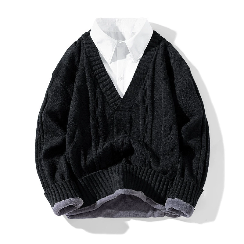 Зимний ленивый свитер утолщенный трехмерный прилив свободно in трикотажный свитер