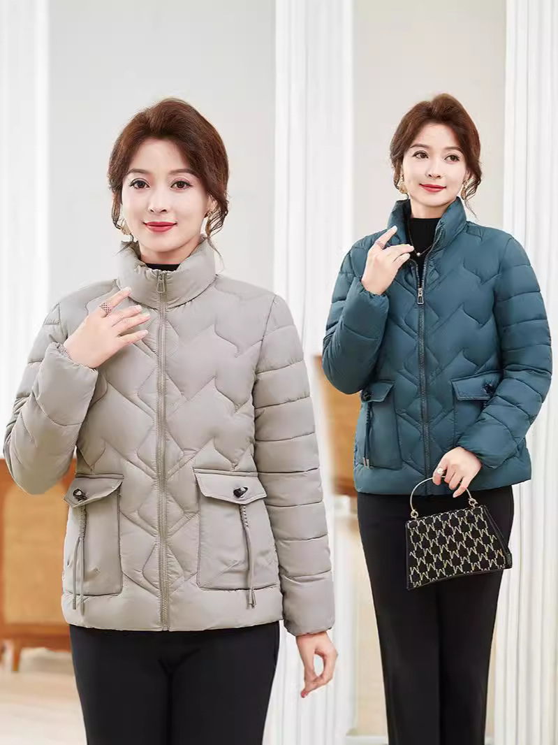 Chaqueta acolchada rombo invierno 2024 estilo madre