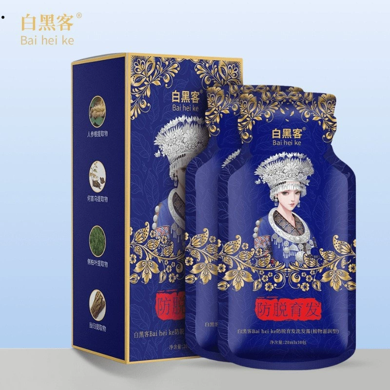 Белый хакерский шампунь против выпадения волос, шампунь с экстрактом трав и растений, оптовая продажа, поддерживает цельный дропшиппинг