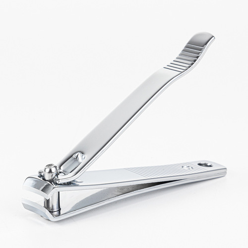 Single anti-splash nail clipper large carbon steel manicure nail clipper 211 with file and sword swimming black chrome nail clipper