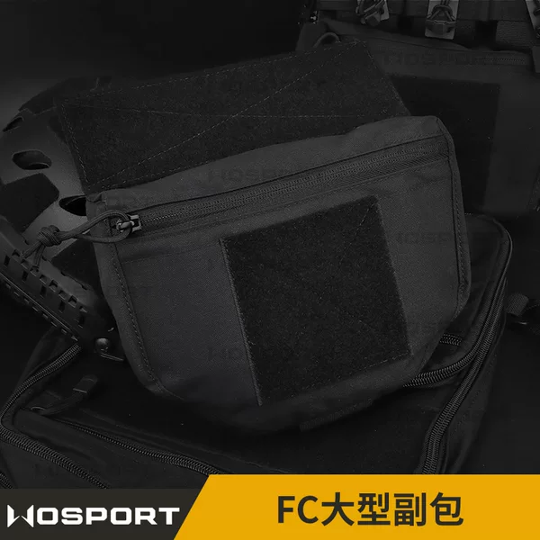 Wosport Outdoor Tactical Jpc/Cpc Vest/Tactical Chest Rig Accessory Bag Fc Large Side Bag Solid Color