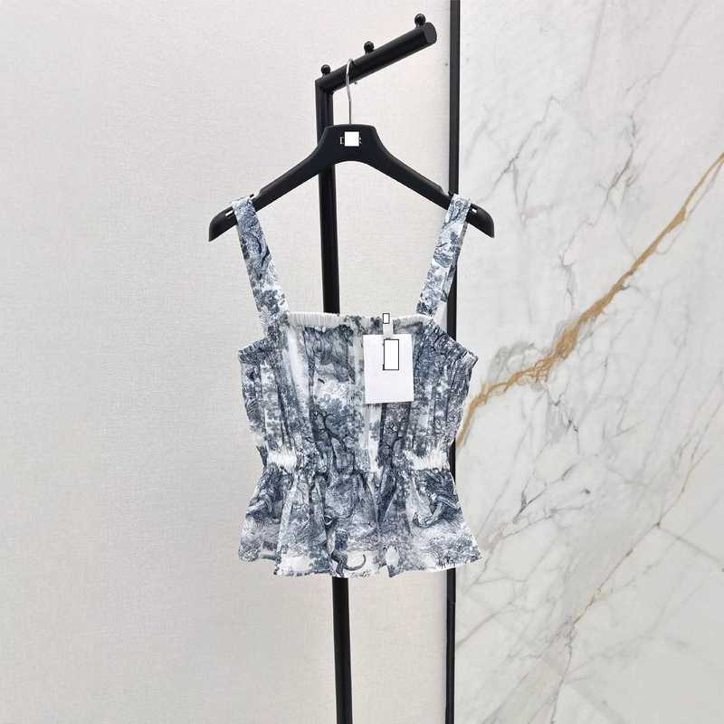 Shenzhen Nanyou 25 Spring and Summer Slim, Light and Elegant Classic Girly Animal Jungle Print Suspender Tube Top