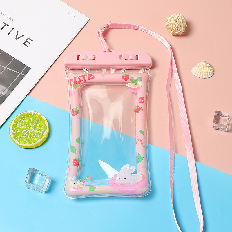 Pink bunny [with white hanging rope]