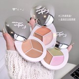 Консилер для лица, тональный крем для скульптурирования лица, три цвета, против темных кругов под глазами, скрывает прыщи