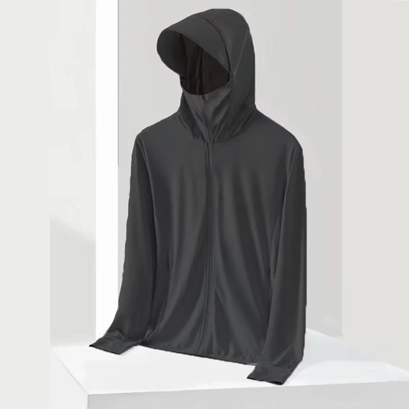 Silk summer sun protection clothing, ultra thin breathable travel jacket, UV protection