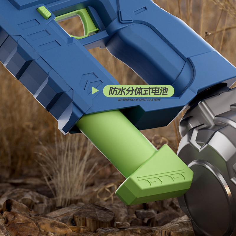 Pistola de agua transfronteriza eléctrica automática de absorción de agua UZI mano automática de doble modo con iluminación juguete de pistola de rociador de agua infantil