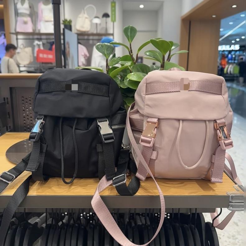 Lu New Mini Backpack 3L Water-Repellent Backpack Multi-Functional Yoga Sports Shoulder Bag Outdoor Crossbody Bag