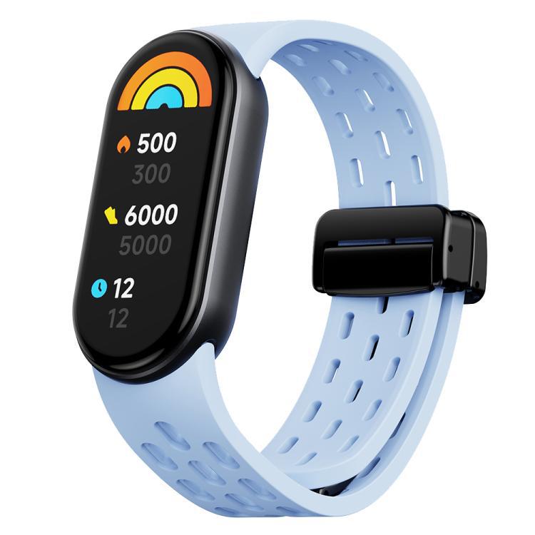 xDfind Dong Dong tipo absorción pulsera de silicona de botón negro para pulseras Xiaomi 10 / 9 / 8