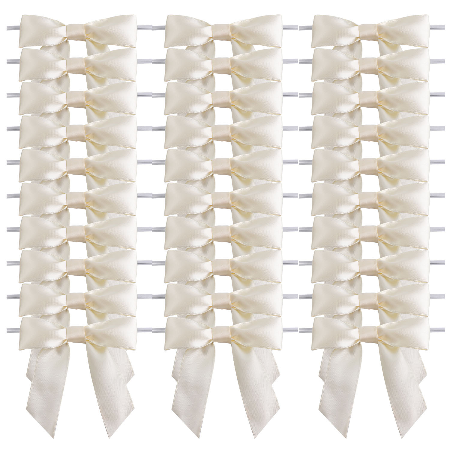 Embalaje de pastel de horneado personalizado sellado regalo arco DIY multicolor mano nudo transparente arco de alambre