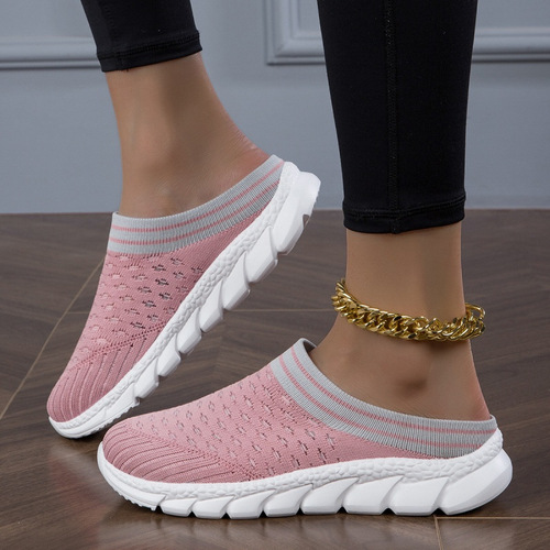 Soft Sole Clogs Knitted Soft Sole Women's Platform Slip