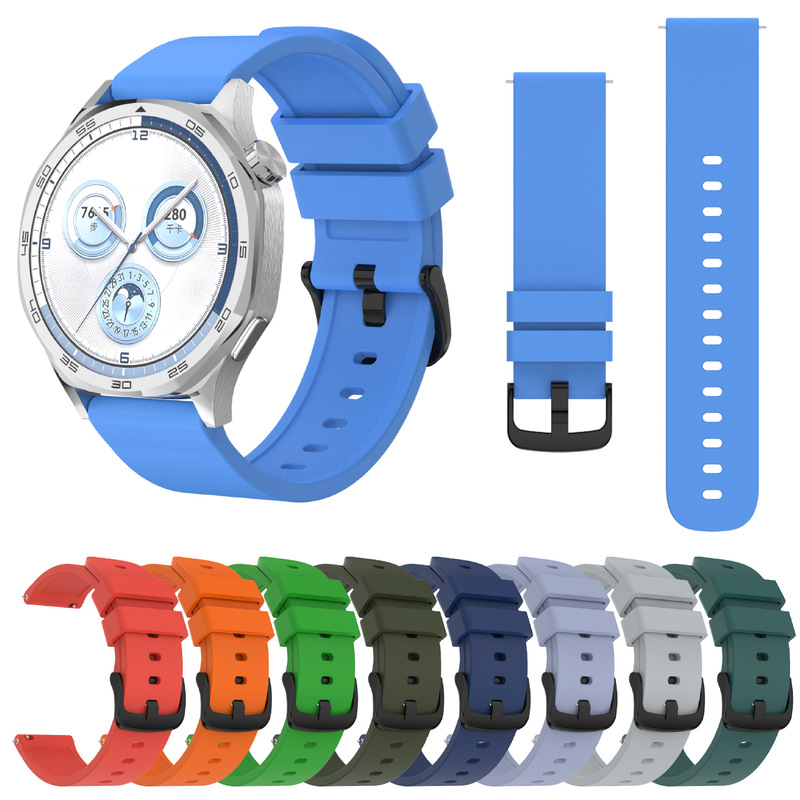 Suitable for Huawei Watch GT Smart Watch Band Silicone 20-22mm Strap Suitable for a variety of smart watches