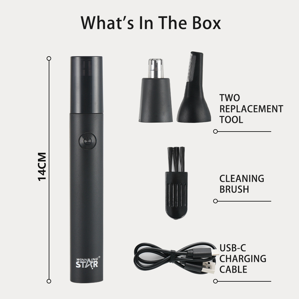 Winningstar transfronterizo en stock nariz pelo ceja reparación multifuncional eléctrico impermeable nariz pelo trimmer traje