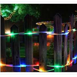 太阳能铜线灯管子灯户外led彩色灯带花园庭院装饰绕树挂树灯