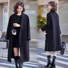 24秋冬新款中长款女时尚气质通勤简约专柜双面羊绒大衣外套