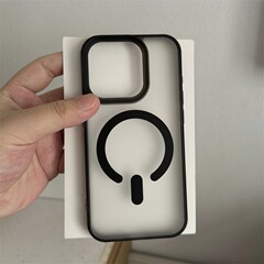 IPhone16携帯ケースフロスト磁気吸引ドーパミン二合一リンゴ15promax肌感保護カバーを適用