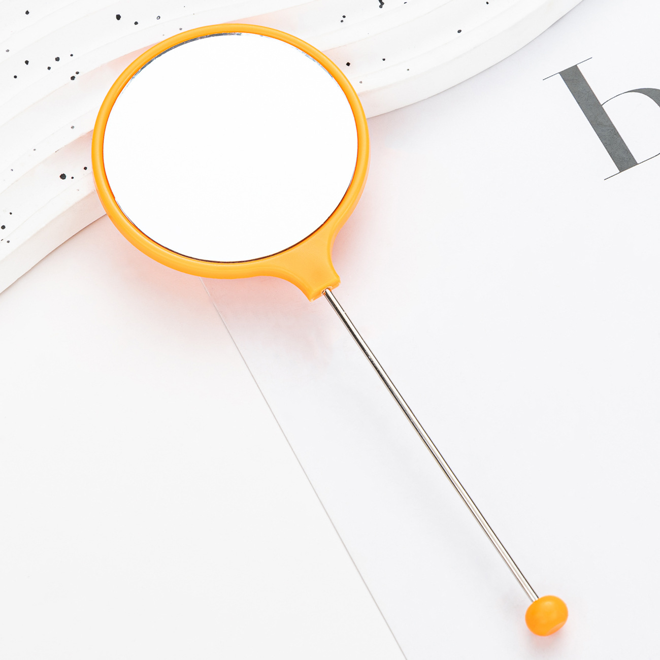 Espejo portátil de alta definición, espejo de mano, espejo de mano, espejo de maquillaje de mango especial para niñas