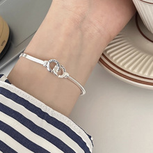 韩国时尚s925纯银环环相扣蛇骨手链女小众气质ins风高级感手饰潮