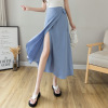 Fashionable summer pleated skirt, long skirt, long shiffon beach dress, 2022 collection, mid-length