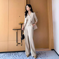 【輸出日本】職業スーツセット高級感女神范気場強力スーツ馬甲三点セット