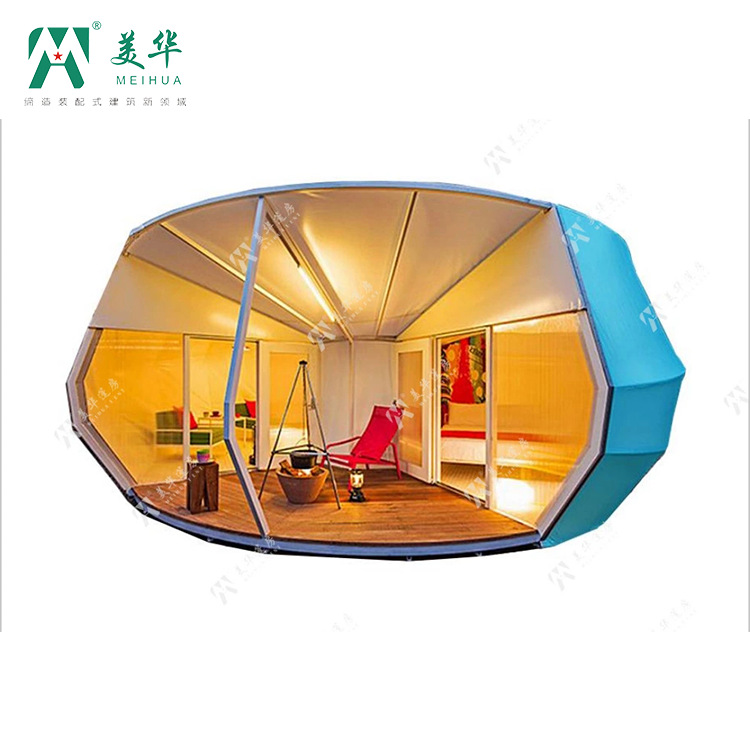 Forma creativa carpa en forma de tienda de campaña Espacio cápsula carpa calabaza Oval característica B & B Hotel fabricante