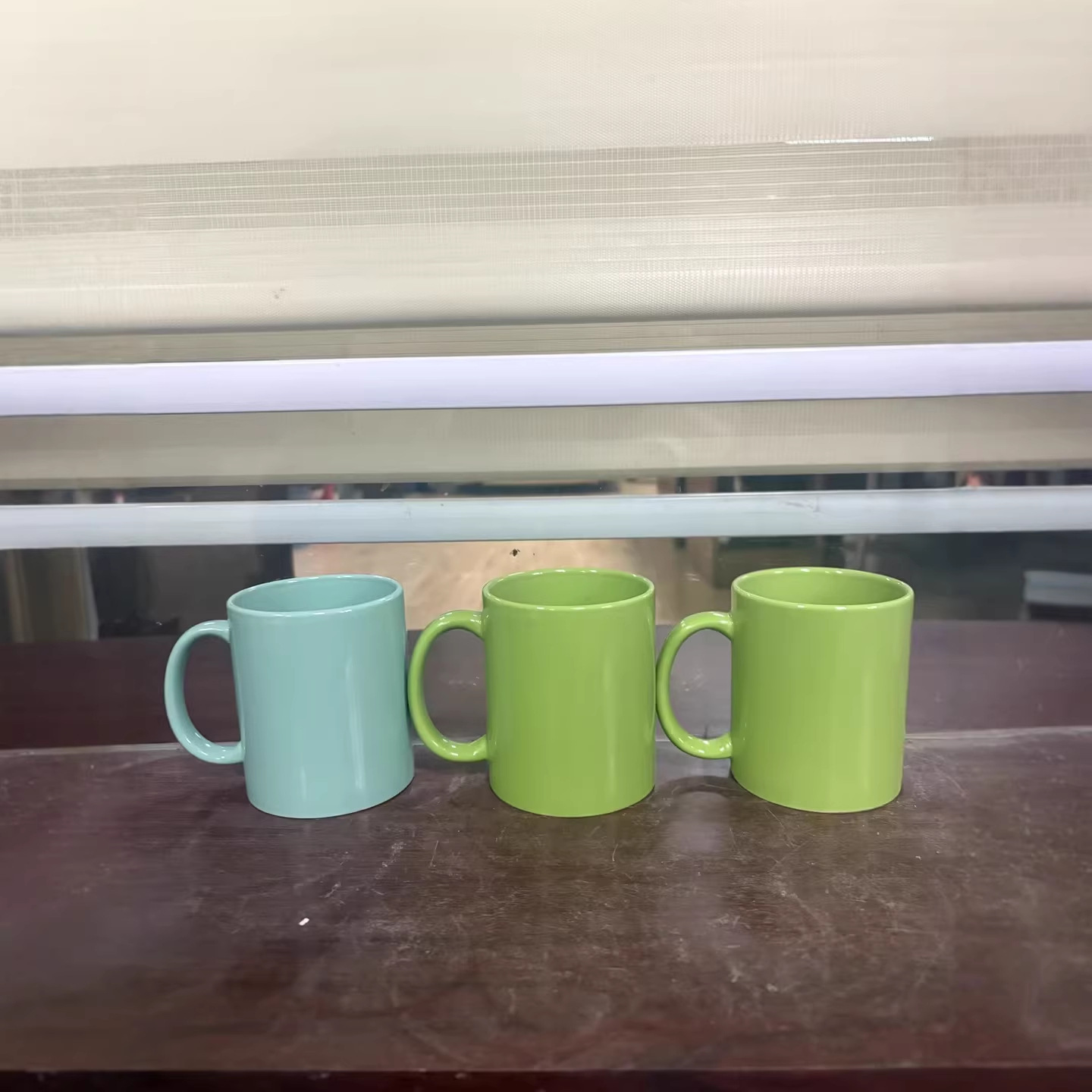 Color-Glazed Colorful Mugs with Printed Patterns, Coffee Cups with Custom Logos, Simple Ceramic Cups, Drinking Cups, Creative Gifts